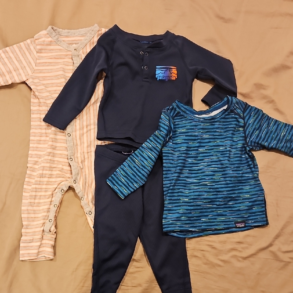 Striped and Solid Baby Clothing Set